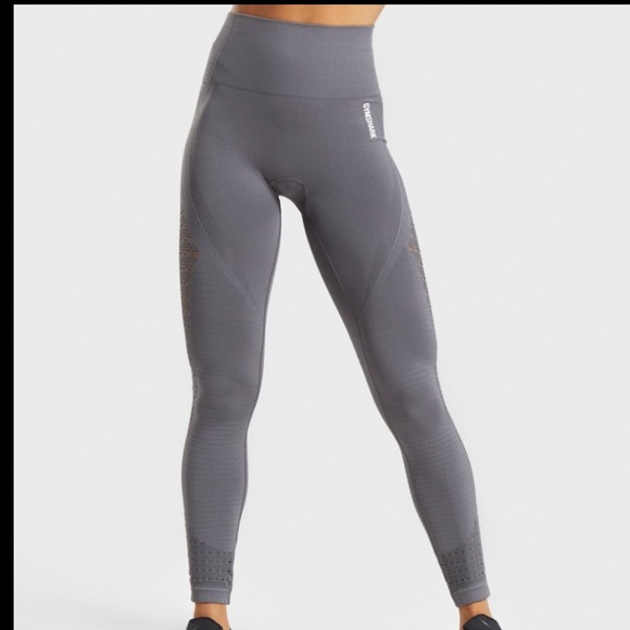 SOLD Gymshark Original Seamless Leggings Grey Sz S - Picture 1 of 5